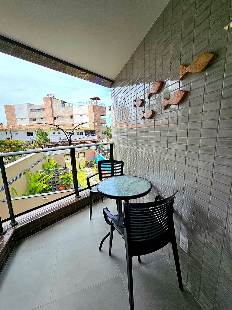 Luxuoso Studio com varanda no Centrinho de Porto