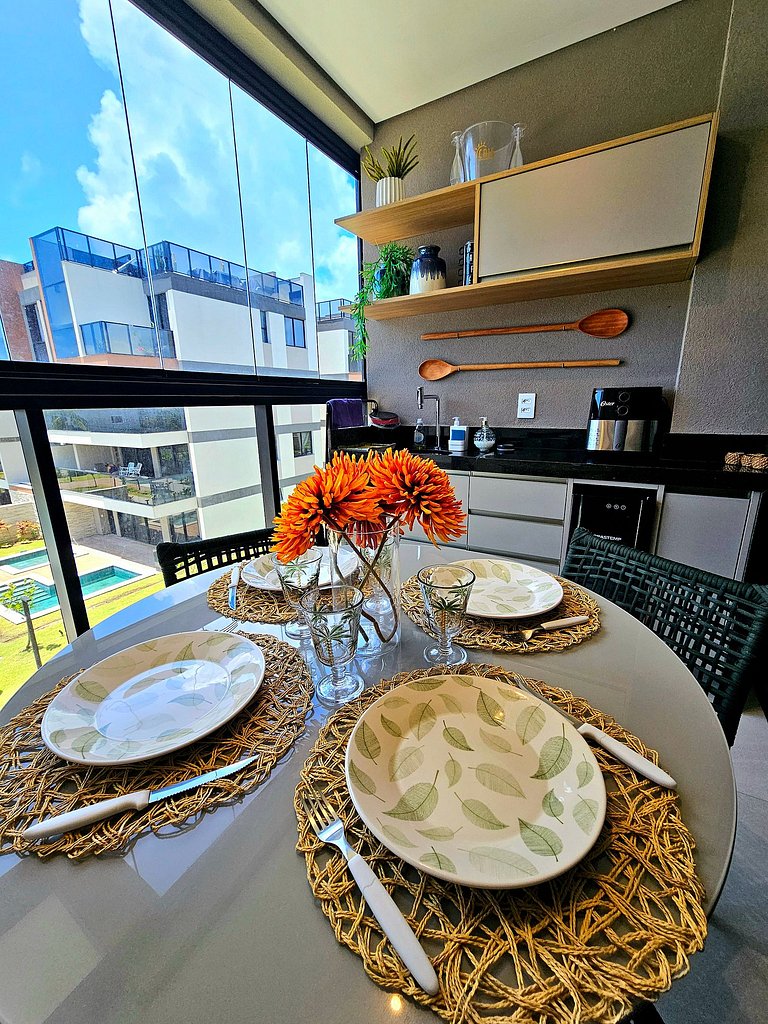 Luxo e Excelente Vista em Muro Alto no Cais Eco