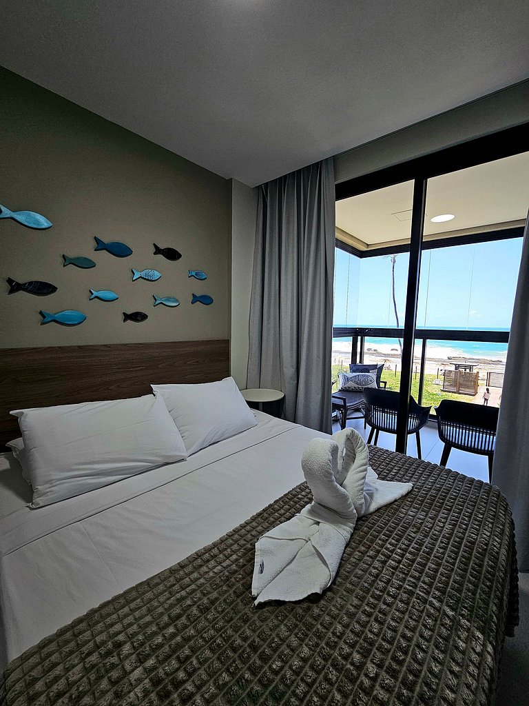 Luxo e incrível Vista Mar de Muro Alto no Cais Eco