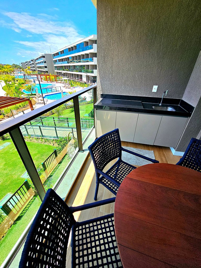 Exclusividade com varanda gourmet no Summer #107A