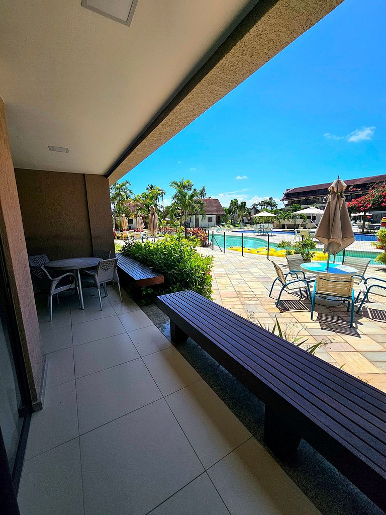 Aconchegante e equipado no Oka Beira-mar Muro Alto