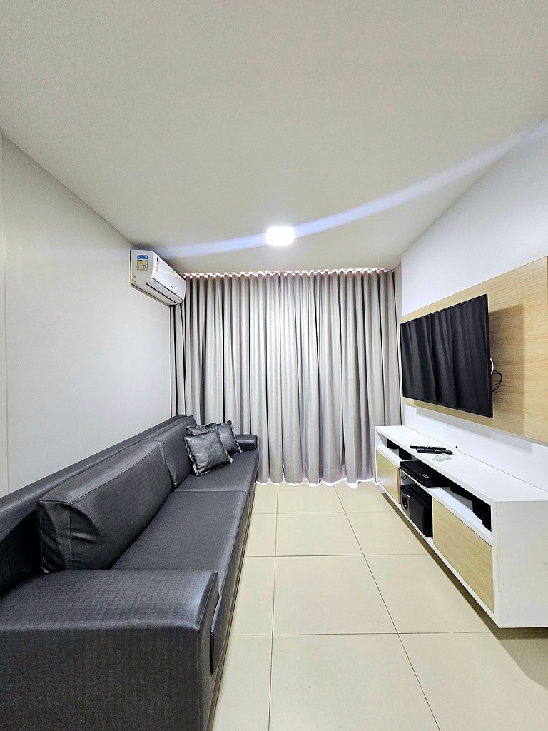 Aconchegante e equipado no Oka Beira-mar Muro Alto