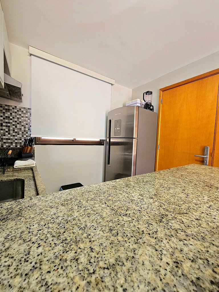 Aconchegante e equipado no Oka Beira-mar Muro Alto