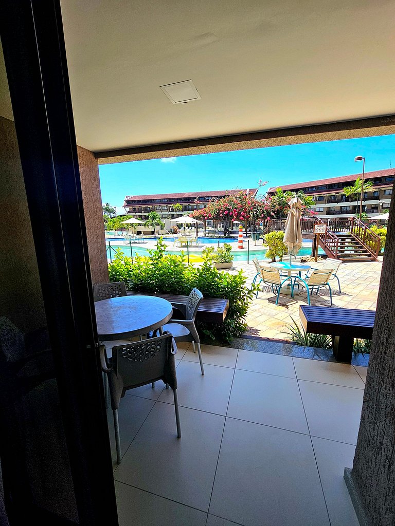 Aconchegante e equipado no Oka Beira-mar Muro Alto