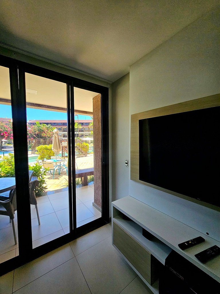 Aconchegante e equipado no Oka Beira-mar Muro Alto