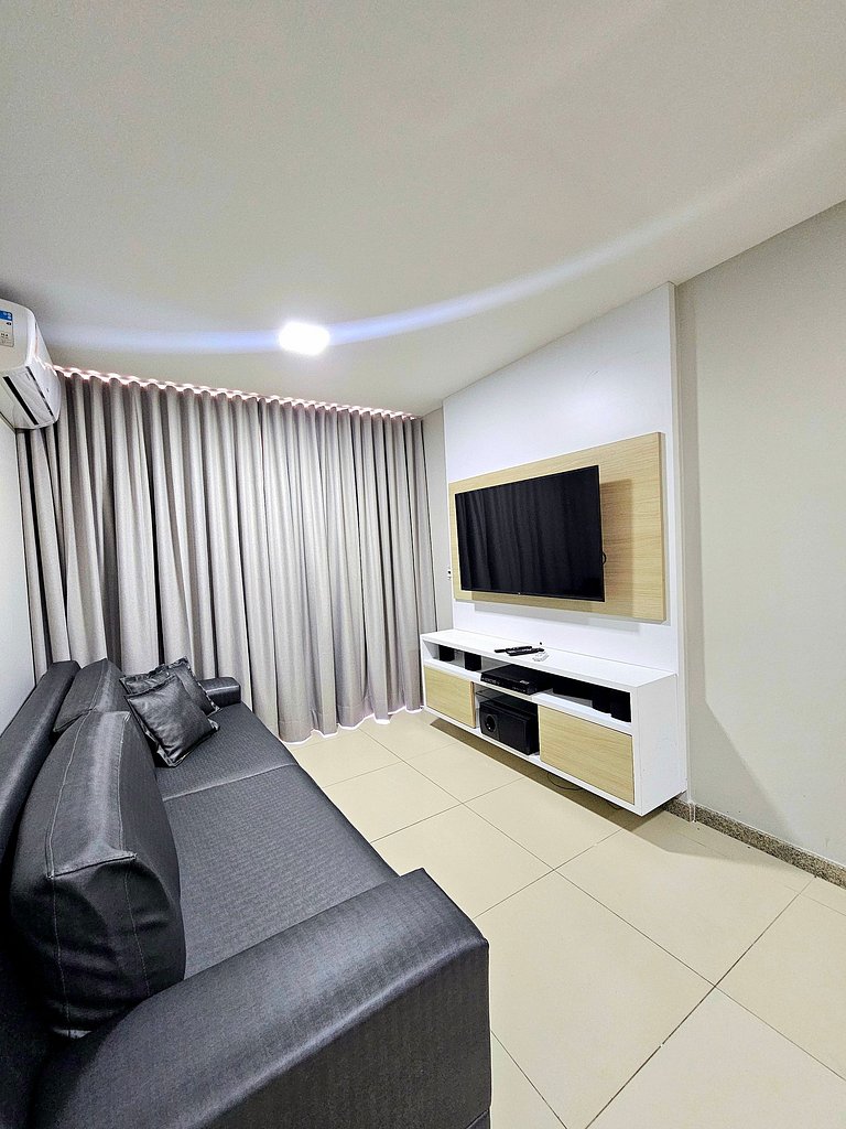 Aconchegante e equipado no Oka Beira-mar Muro Alto