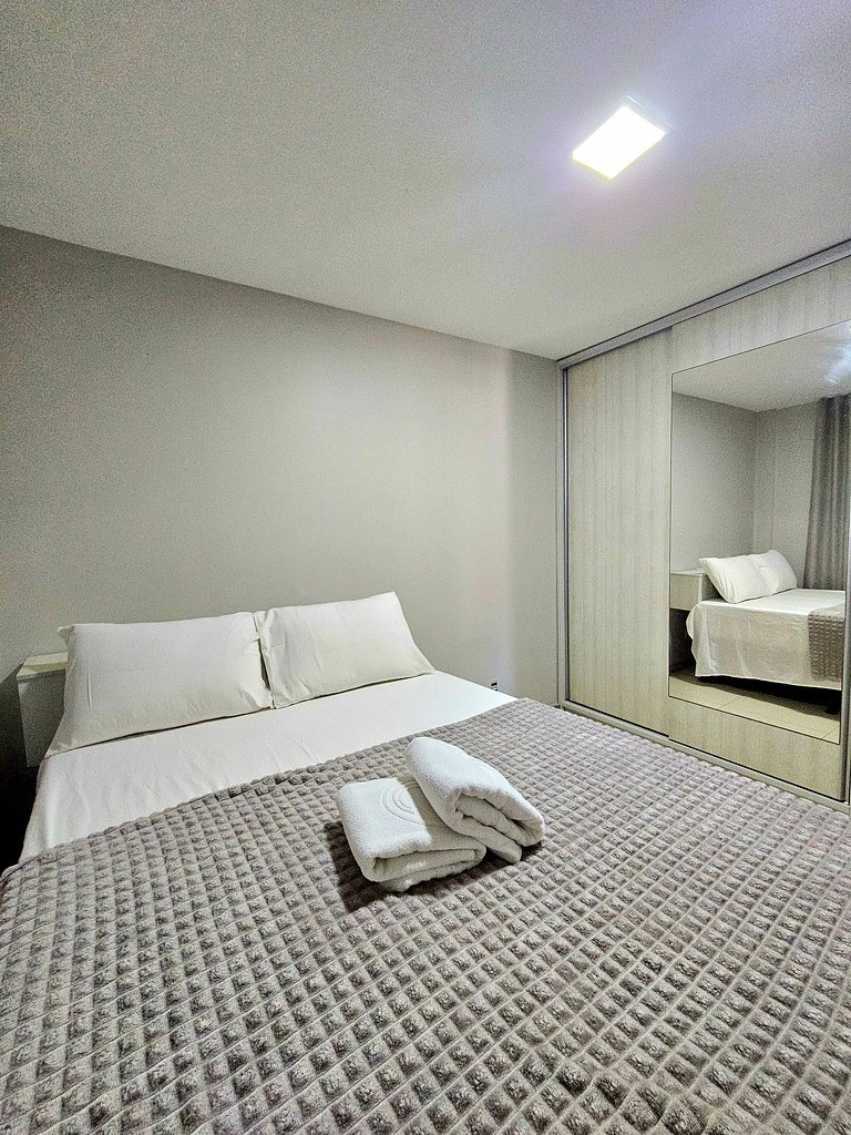 Aconchegante e equipado no Oka Beira-mar Muro Alto