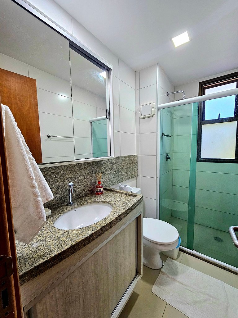 Aconchegante e equipado no Oka Beira-mar Muro Alto