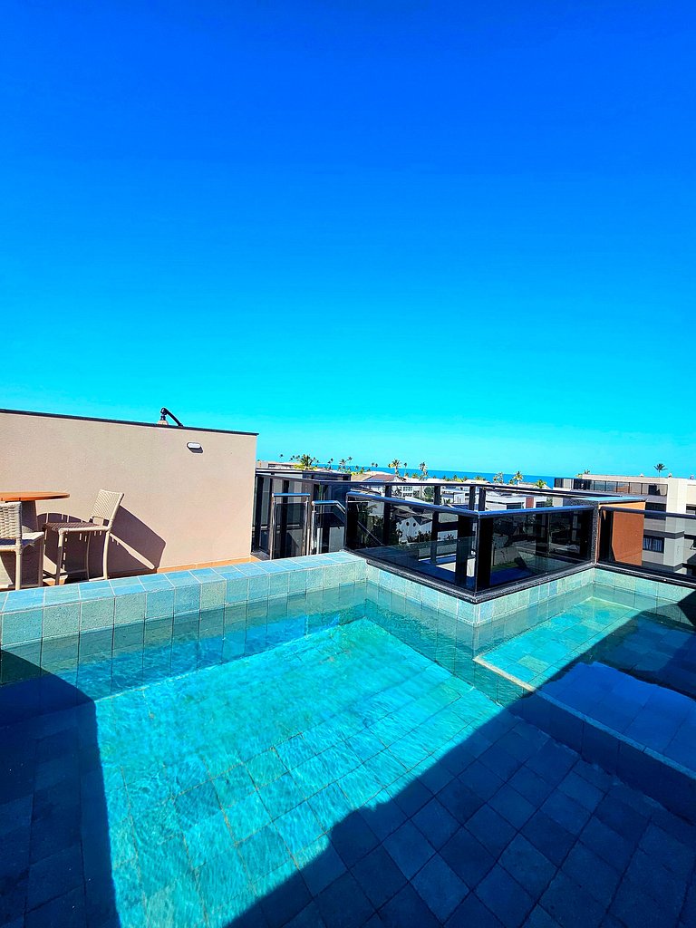 Rooftop com piscina privativa, Muro Alto, Cais Eco