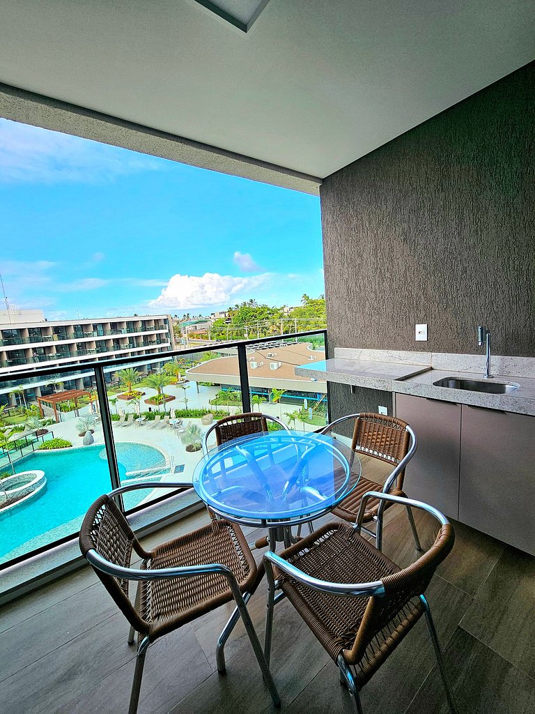 Estilo e conforto com varanda gourmet no Verano