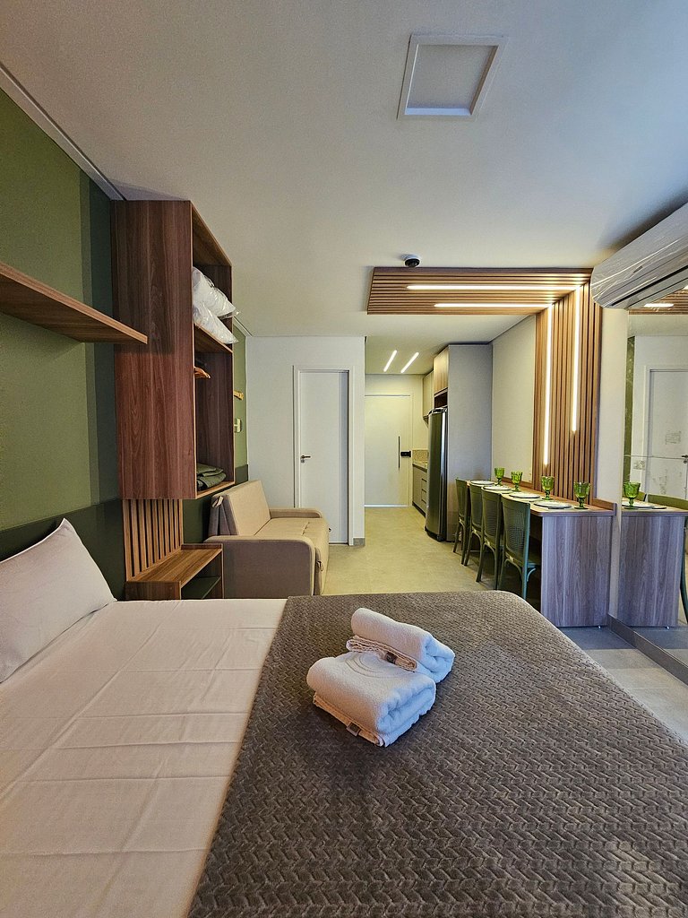 Luxo Verde com varanda gourmet no Summer #112D