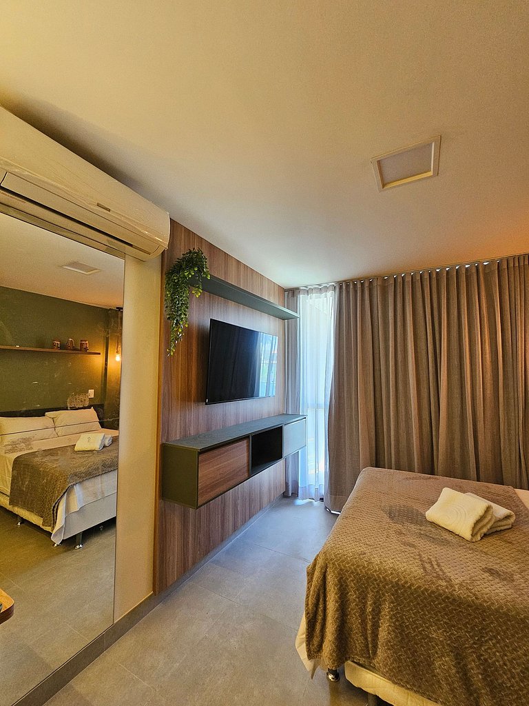 Luxo Verde com varanda gourmet no Summer #112D