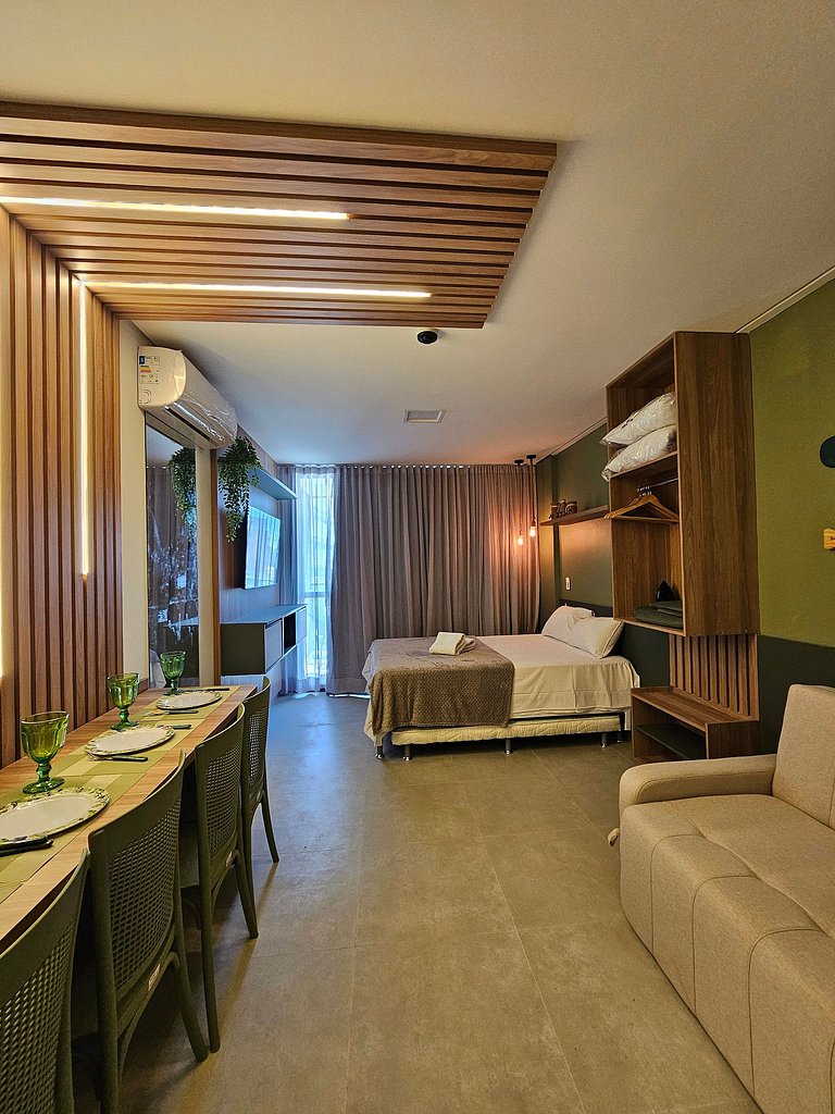 Luxo Verde com varanda gourmet no Summer #112D