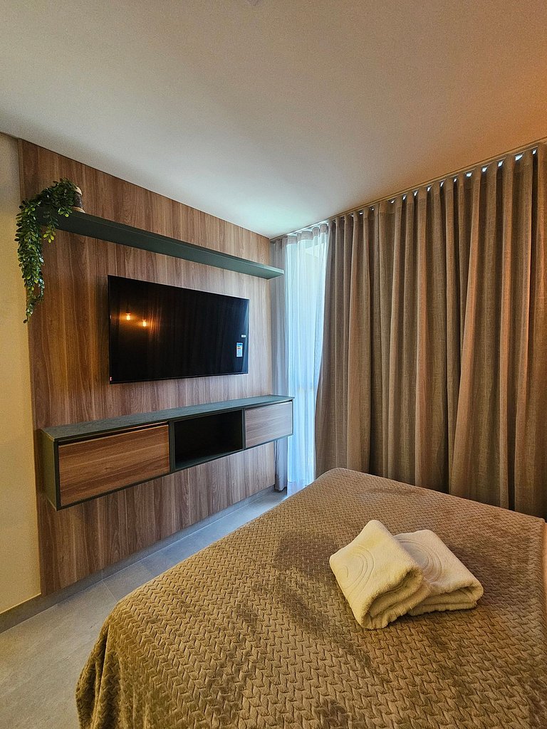 Luxo Verde com varanda gourmet no Summer #112D