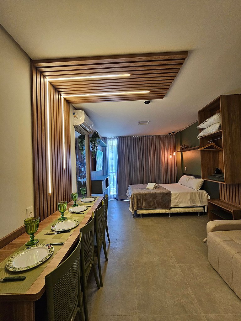 Luxo Verde com varanda gourmet no Summer #112D