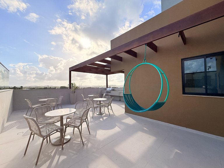 Equipado e Moderno no Prime Beach Pé na Areia