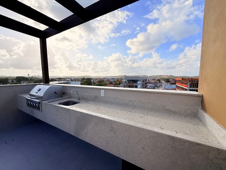 Equipado e Moderno no Prime Beach Pé na Areia