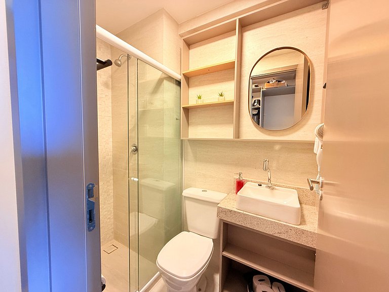 Equipado e Moderno no Prime Beach Pé na Areia