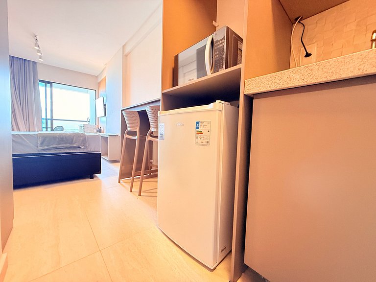 Equipado e Moderno no Prime Beach Pé na Areia