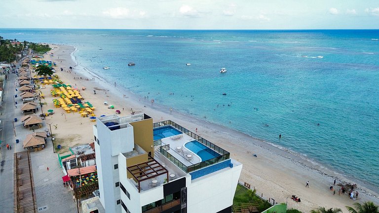 Equipado e Moderno no Prime Beach Pé na Areia