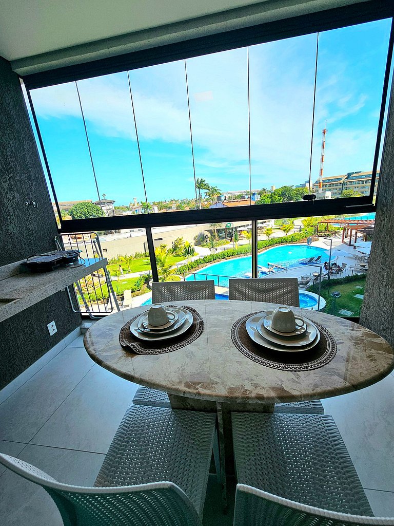 Exclusividade com varanda gourmet no Summer #215A