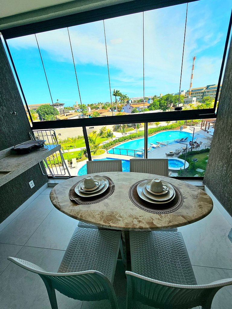 Exclusividade com varanda gourmet no Summer #215A