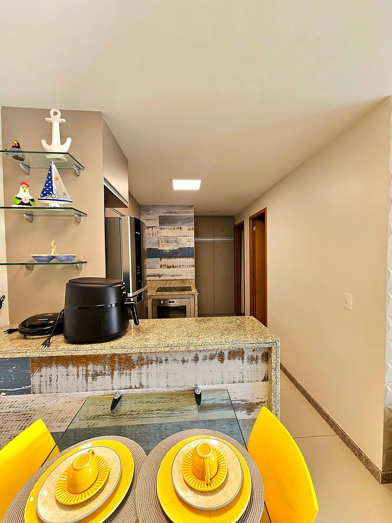 Luxuoso e Equipado no Oka Beira-mar Muro Alto