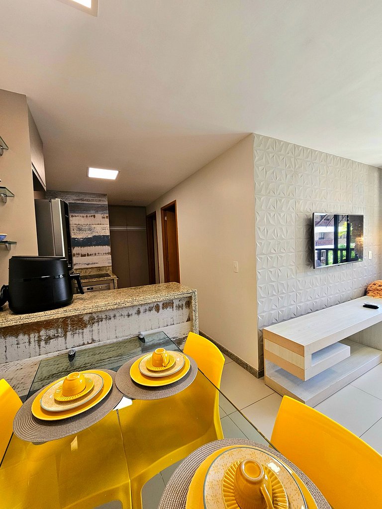 Luxuoso e Equipado no Oka Beira-mar Muro Alto