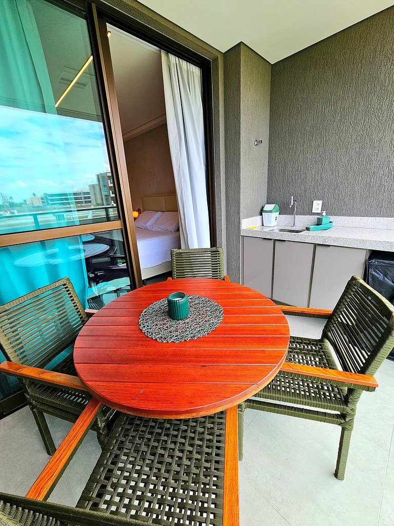 Luxo com varanda gourmet no BC Solare #115D