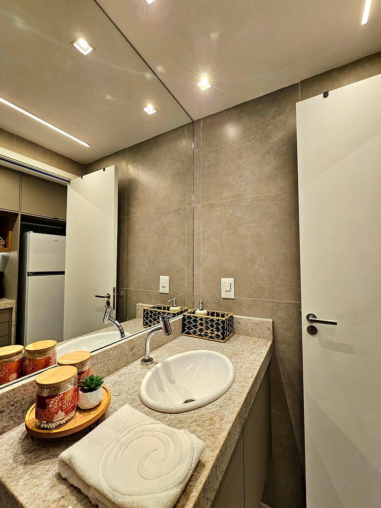 Luxo com varanda gourmet no BC Solare #115D