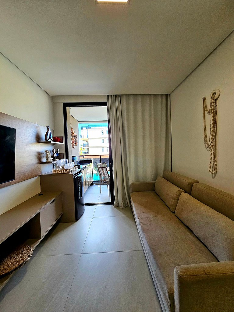 Luxuoso e equipado no Cais Eco Beira-mar Muro Alto