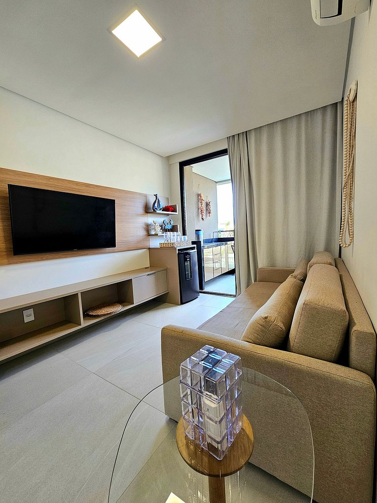 Luxuoso e equipado no Cais Eco Beira-mar Muro Alto