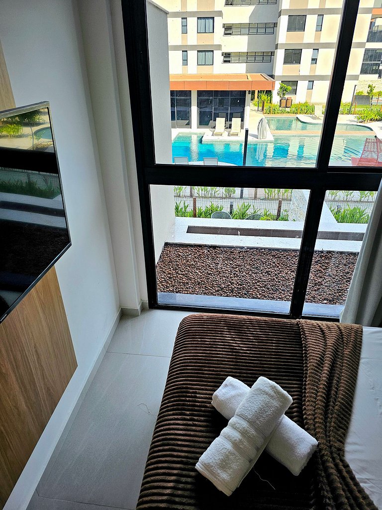 Luxuoso e equipado no Cais Eco Beira-mar Muro Alto