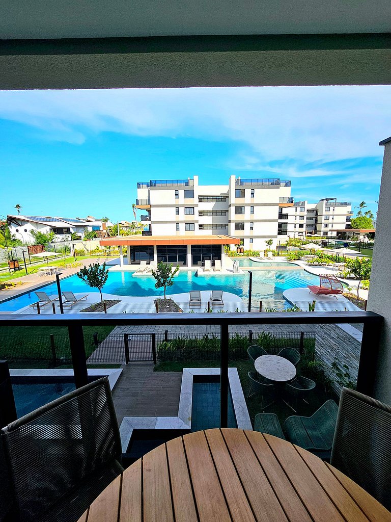 Luxuoso e equipado no Cais Eco Beira-mar Muro Alto