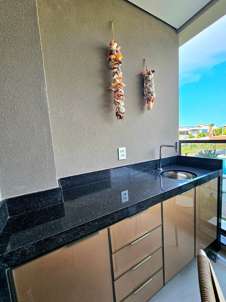 Luxuoso e equipado no Cais Eco Beira-mar Muro Alto