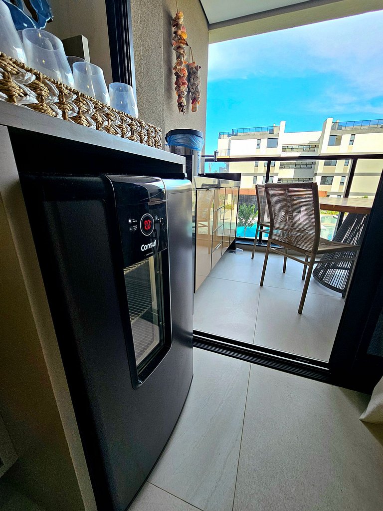 Luxuoso e equipado no Cais Eco Beira-mar Muro Alto