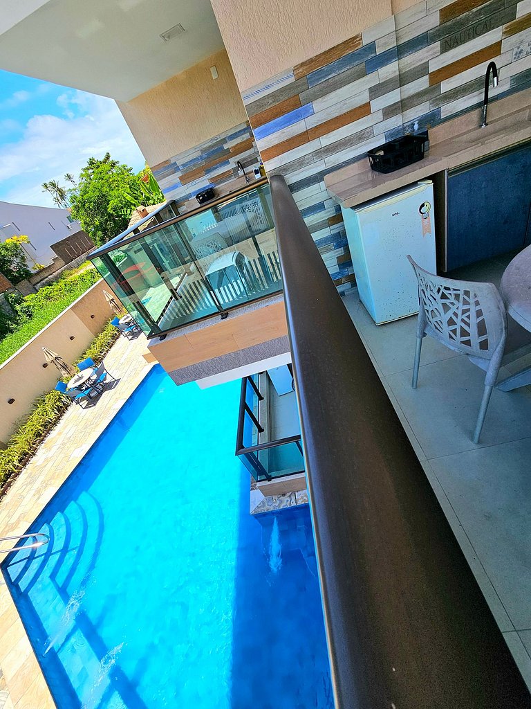 Conforto e estilo Praia do Cupe no Tangaroa #206