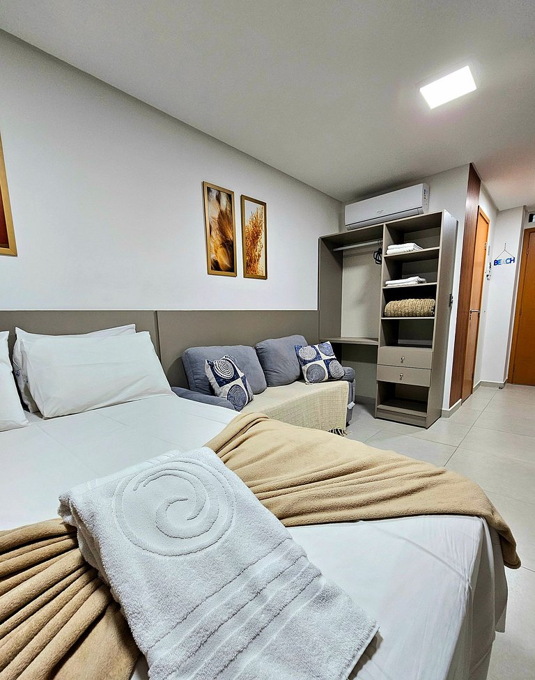 Sofisticado studio no Centro de Porto de Galinhas