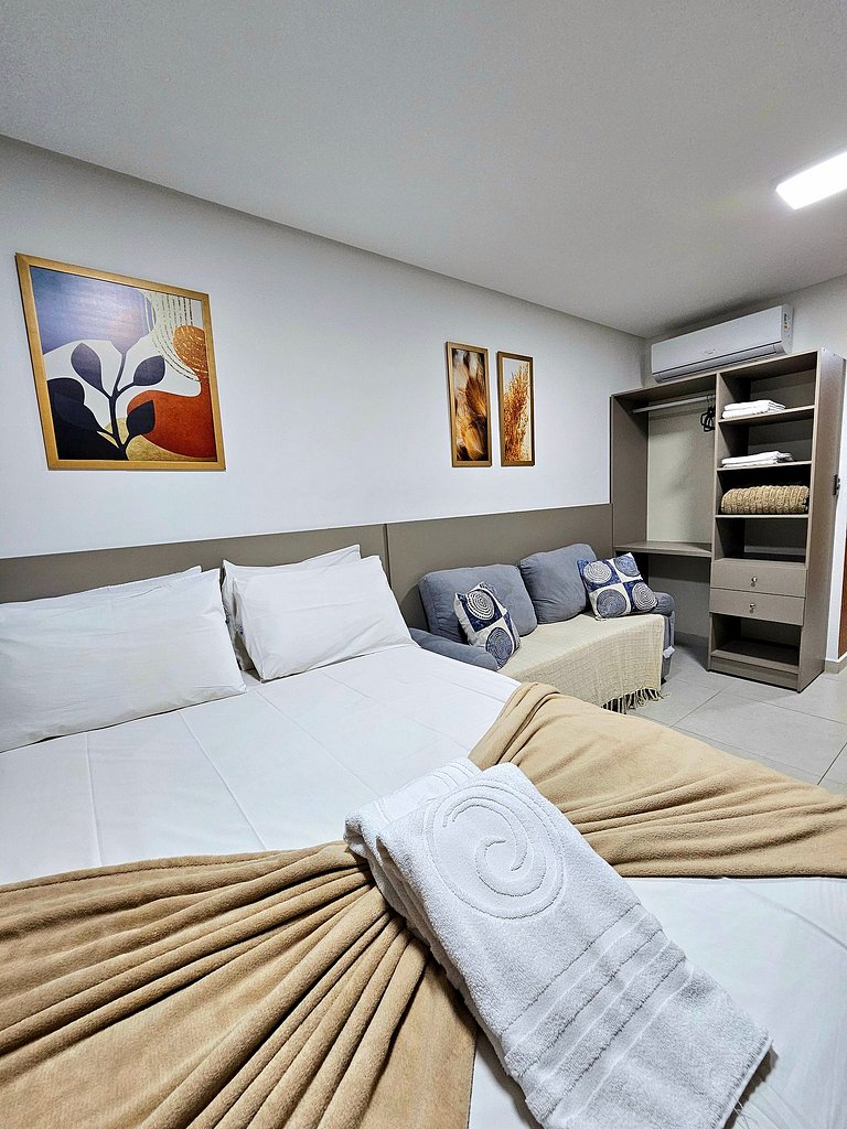 Sofisticado studio no Centro de Porto de Galinhas