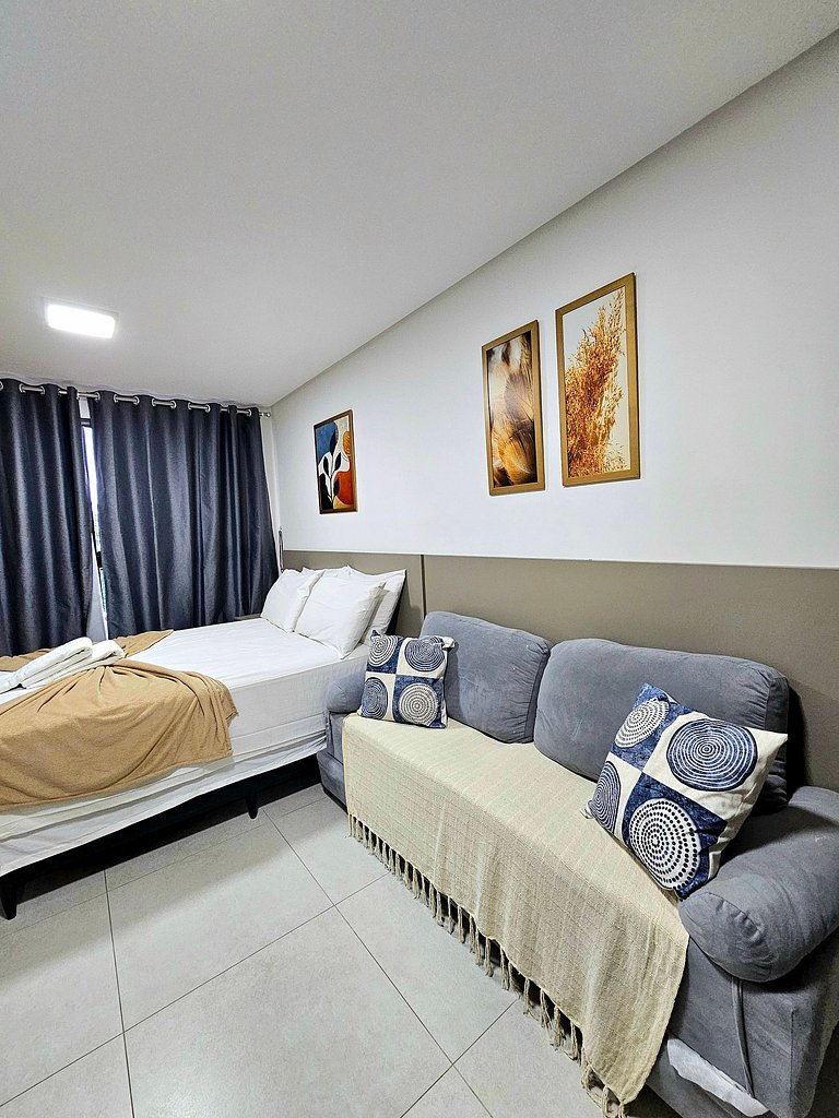 Sofisticado studio no Centro de Porto de Galinhas