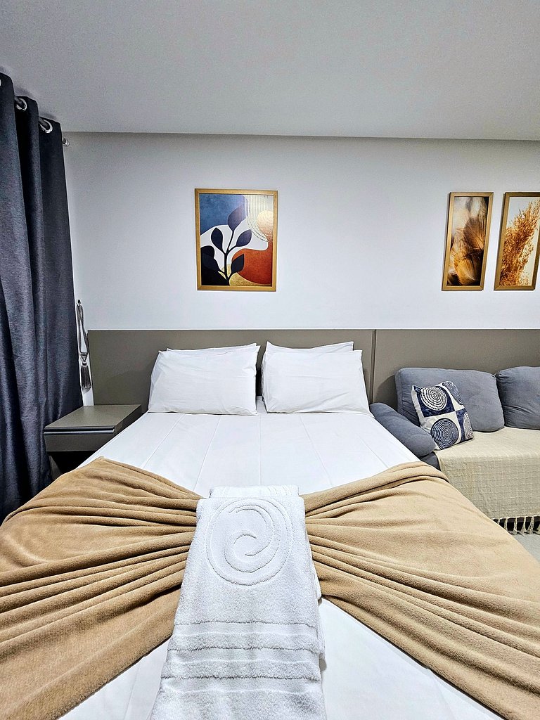 Sofisticado studio no Centro de Porto de Galinhas