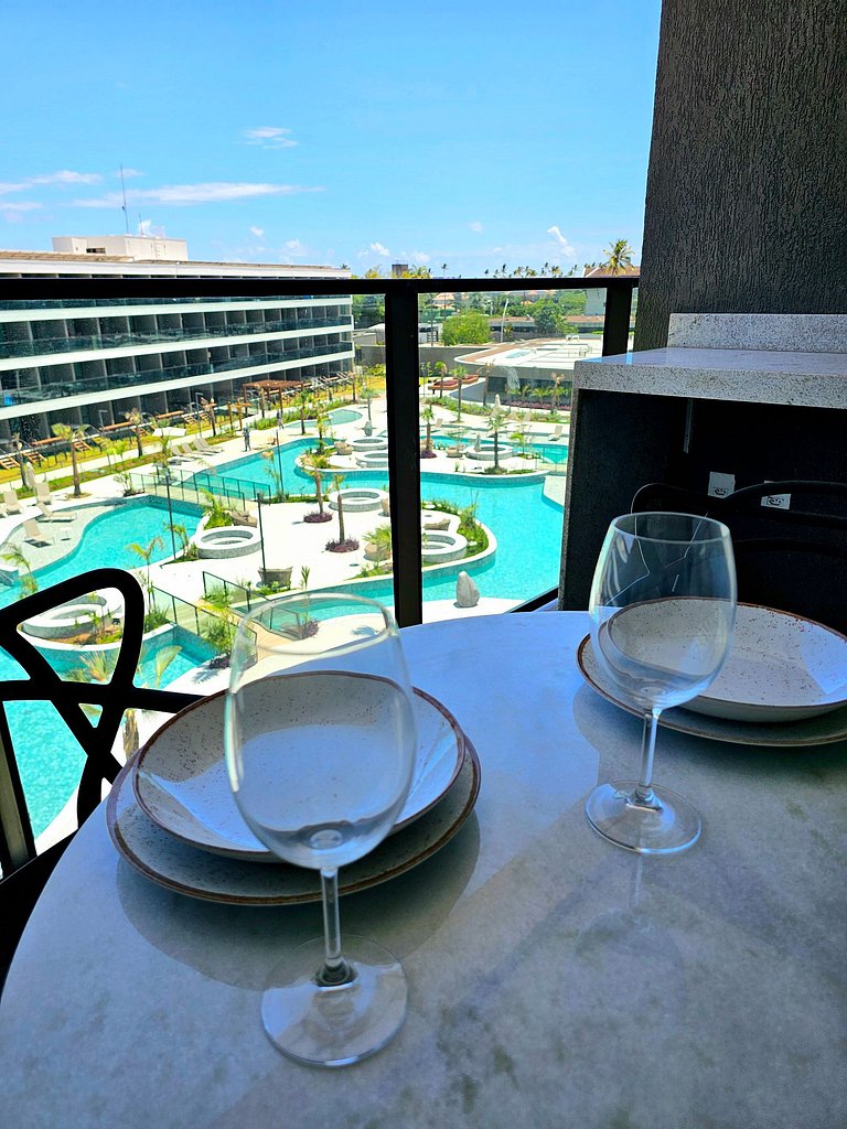 Luxo com varanda gourmet no BC Solare #305C