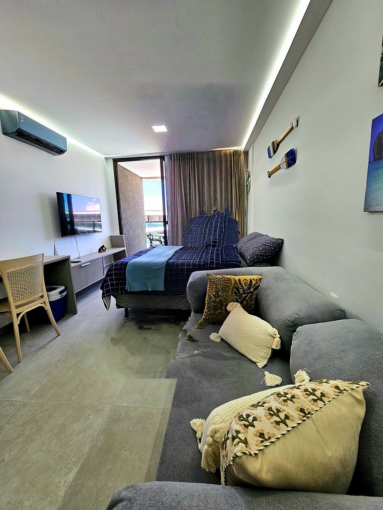 Luxo com varanda gourmet no BC Solare #305C