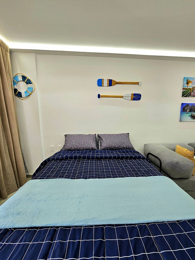 Luxo com varanda gourmet no BC Solare #305C