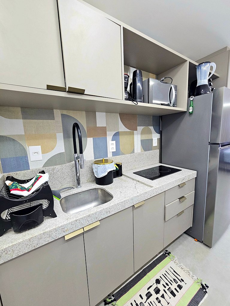 Luxo com varanda gourmet no BC Solare #305C