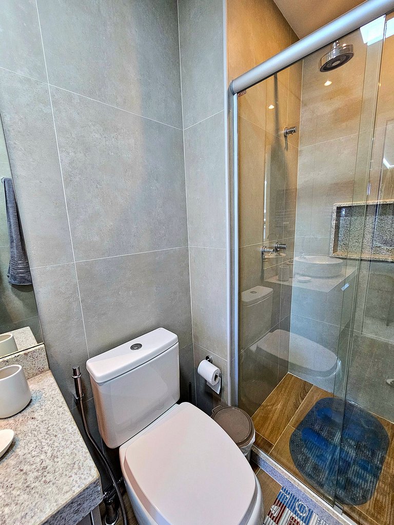 Luxo com varanda gourmet no BC Solare #305C