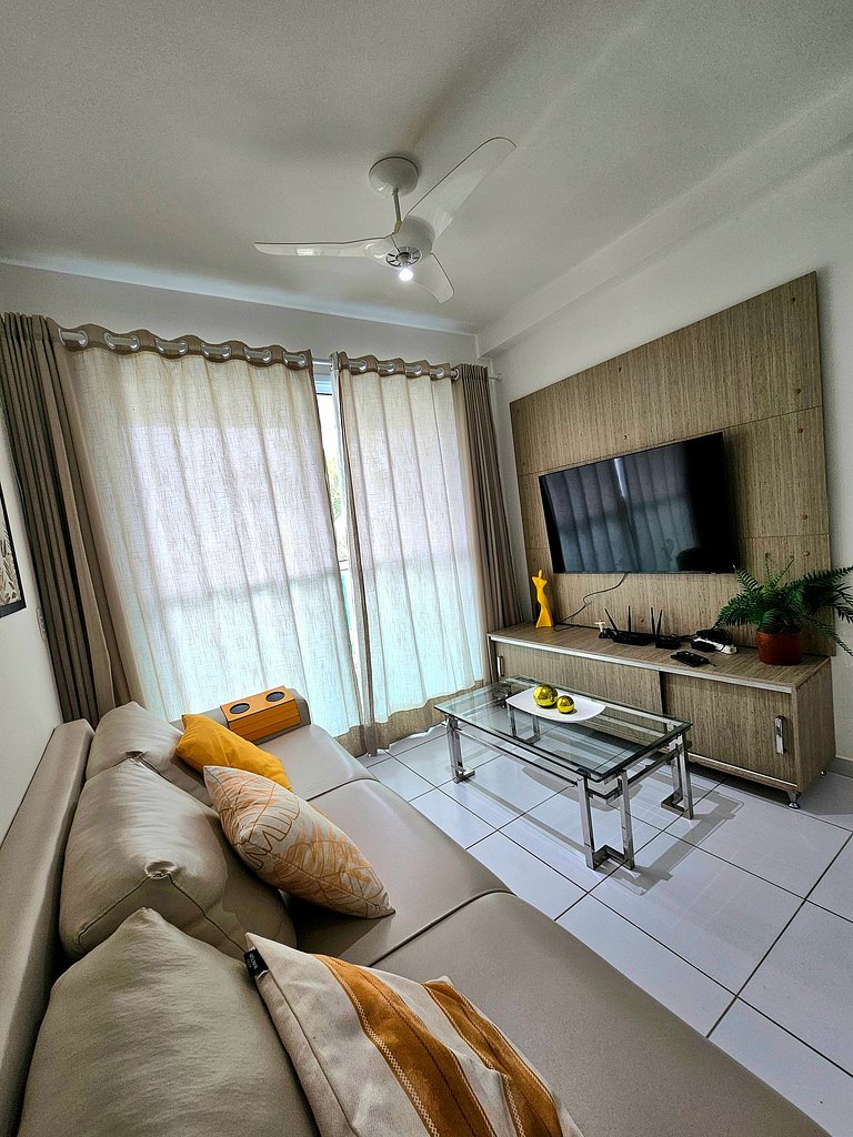 Confortável e moderno no Palm Village no Cupe