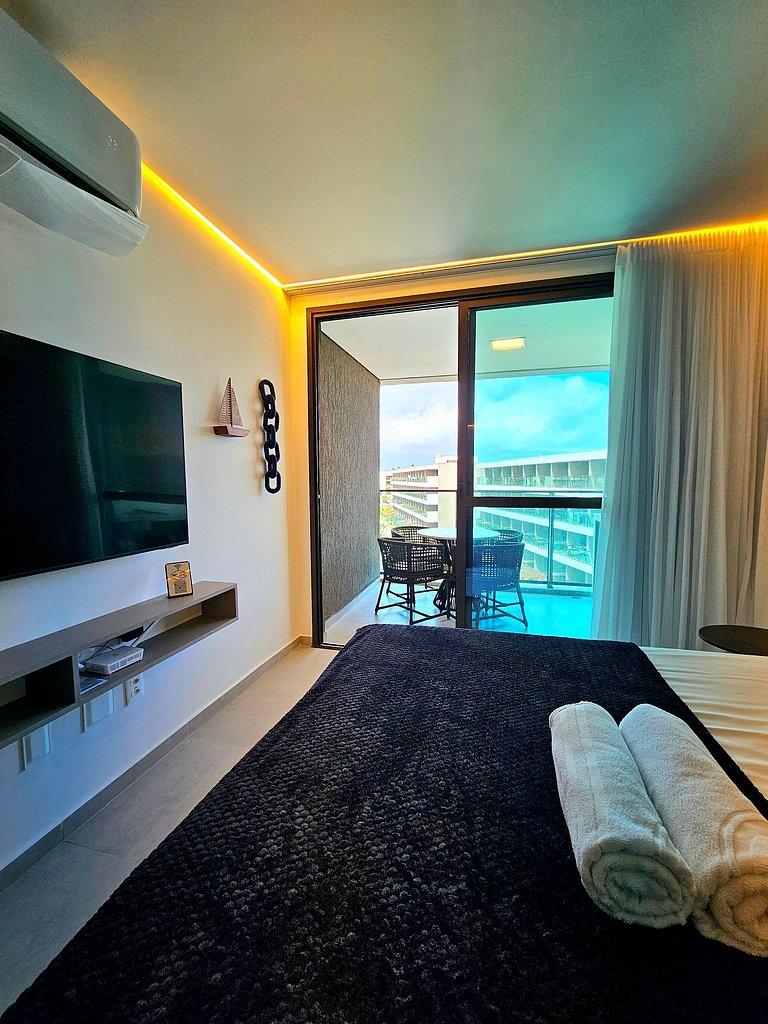 Luxo com varanda gourmet no BC Solare #314B