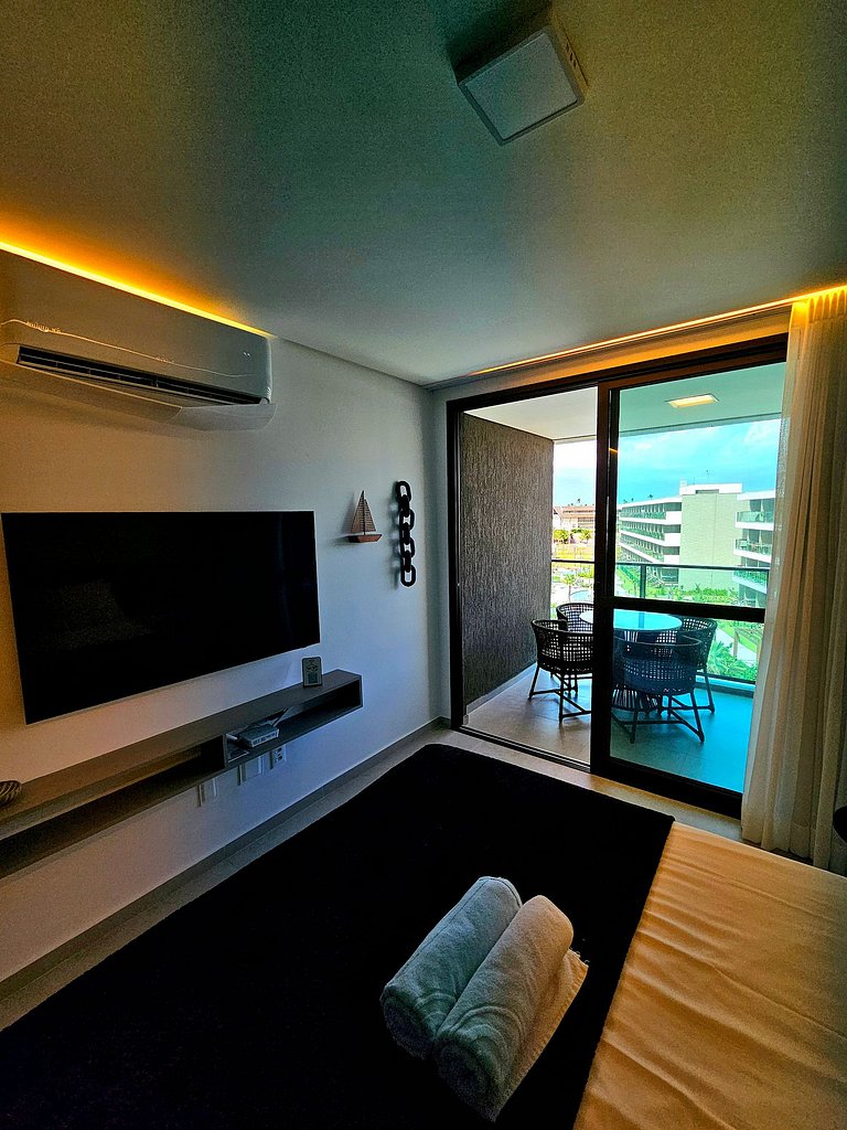Luxo com varanda gourmet no BC Solare #314B