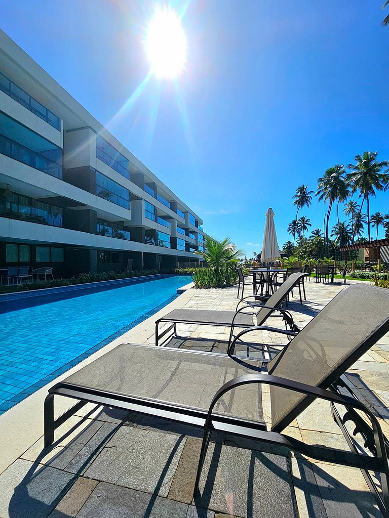 Luxuoso Flat no melhor bloco Galápagos Carneiros